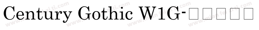 Century Gothic W1G字体转换